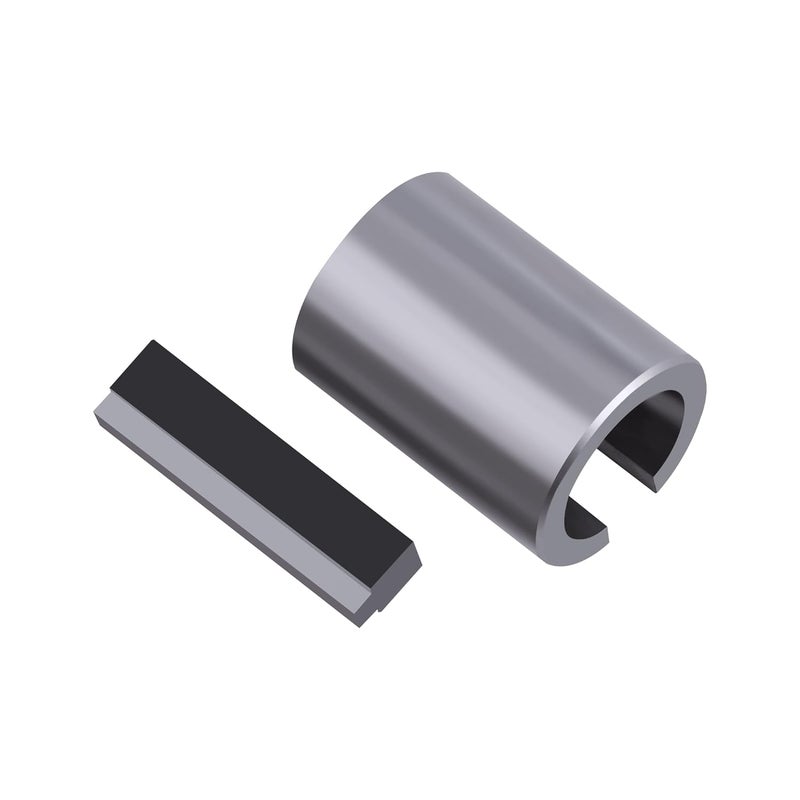Ciuouient 1 to1-7/16 inch 1/4" Key Gas Engine Pulley Crank Shaft Sleeve Adapter, Shaft Adapter Fits for to Bring a 1in Straight Shaft to a 1-7/16in (Comes with The Key That is 1/4 to 3/8. 2" Long) - Image 1